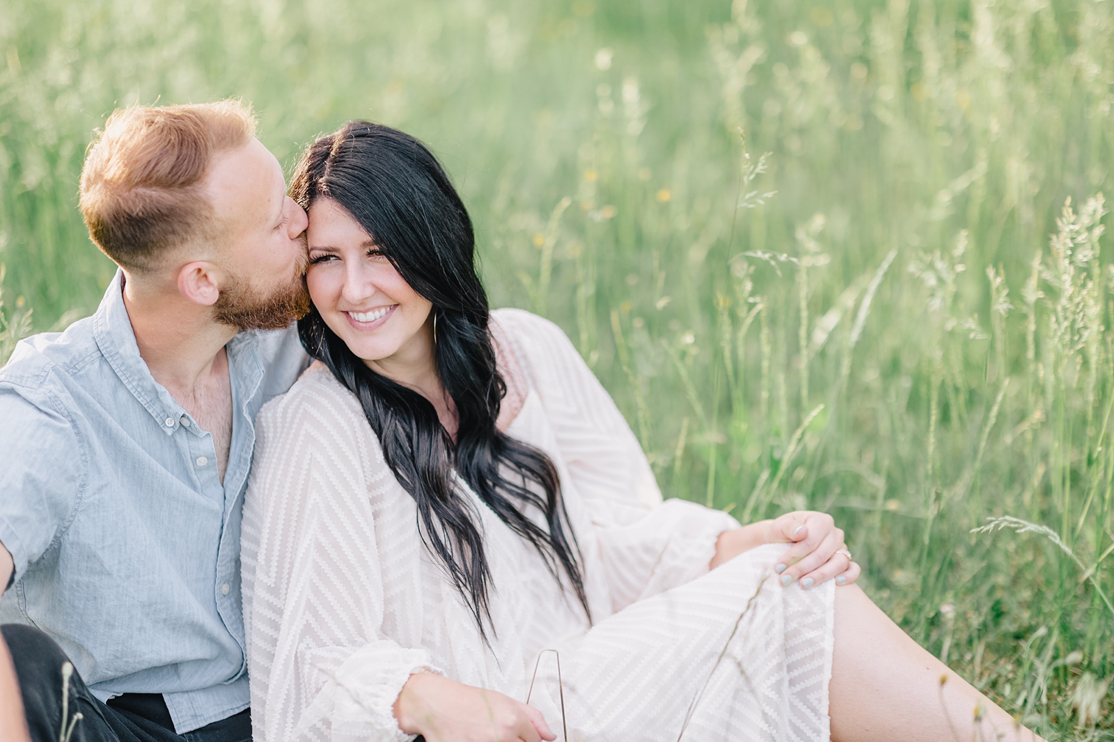 engagement session at Milliken Field