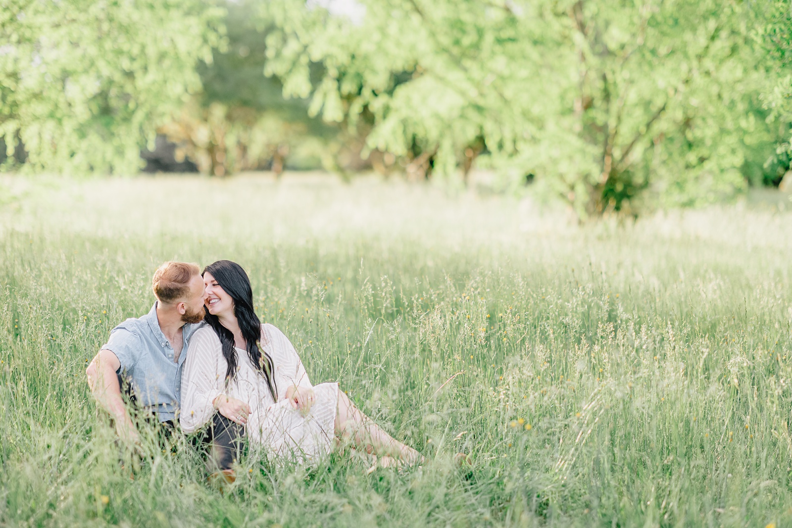 engagement session at Milliken Field